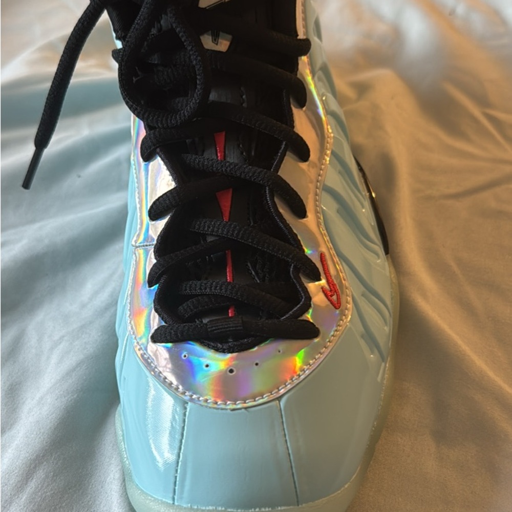 Nike Kids Sneakers with Iridescent and Light Blue